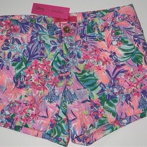 Lilly Pulitzer Disney Dreaming Callahan Shorts Size 6 NWT